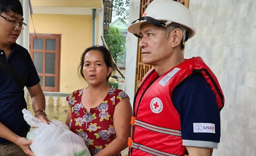 Quảng Trị: Tăng cường cứu trợ người dân trong lũ